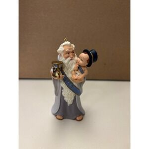 Hallmark Ornament "Welcome to 2000" Father Time & Baby New Year - 1999/2000 Vtg.